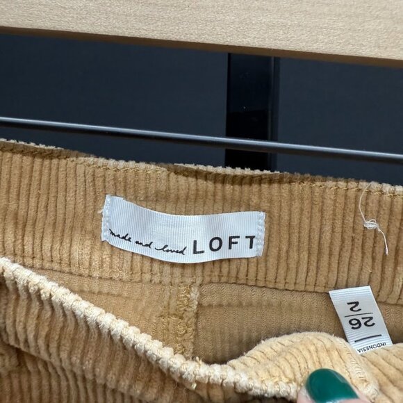LOFT Straight Leg Corduroy Pants - Picture 3 of 5